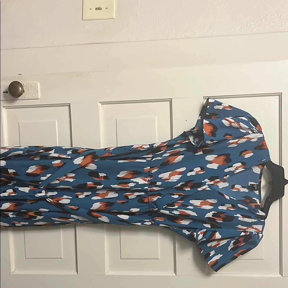 Blue Patterned Dress